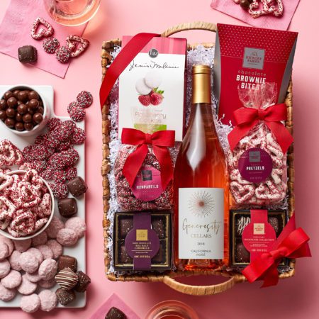 Sweets & Rosé Gift Basket | Hickory Farms