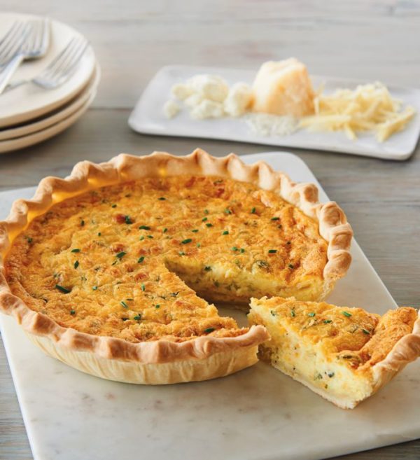Triple Cheese And Caramelized Onion Quiche, Entrees, Gifts by Harry & David