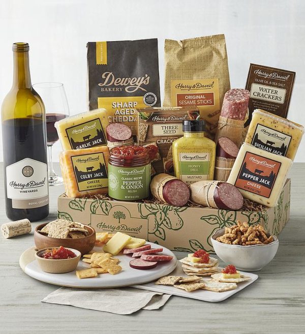 Ultimate Meat And Cheese Gift With Wine, Assorted Foods, Gifts by Harry & David