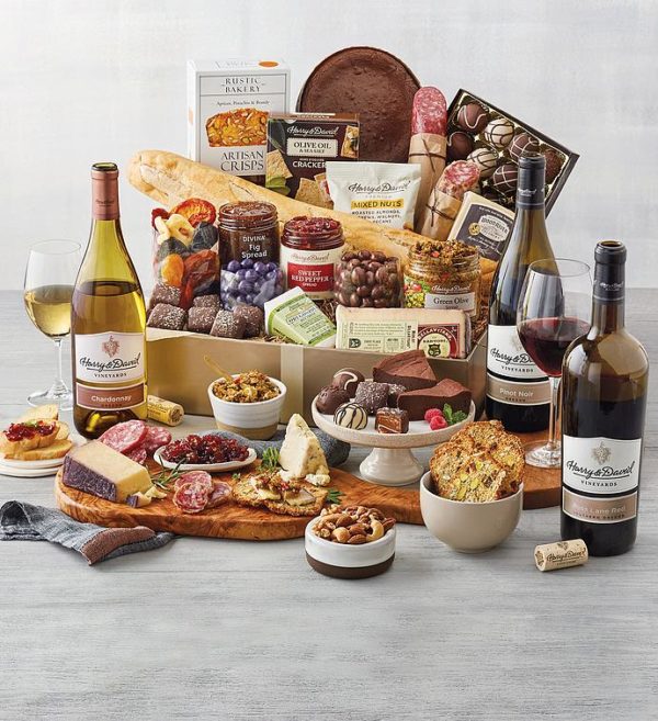 Ultimate Wine Pairing Collection - Three Bottles, Assorted Foods, Gifts by Harry & David