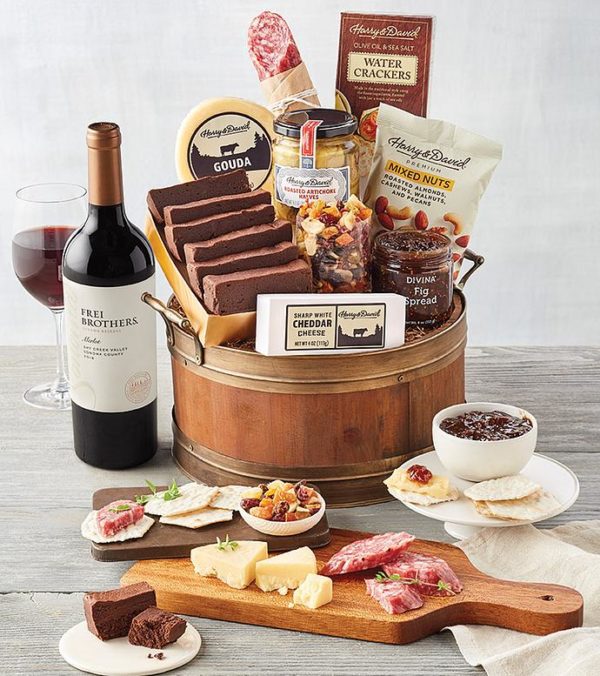 Vintner's Choice Wine Barrel Gift, Assorted Foods, Gifts by Harry & David