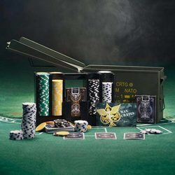 Ammo Can Poker Set - Poker Gift Box for Men - Man Crates
