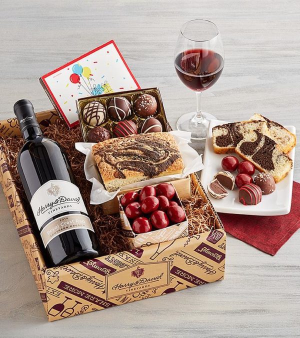Birthday Red Wine Box, Assorted Foods by Harry & David