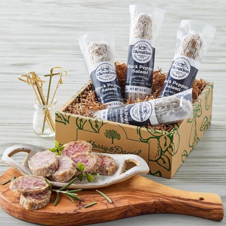 Black Pepper Salami 4-Pack, Gifts by Harry & David