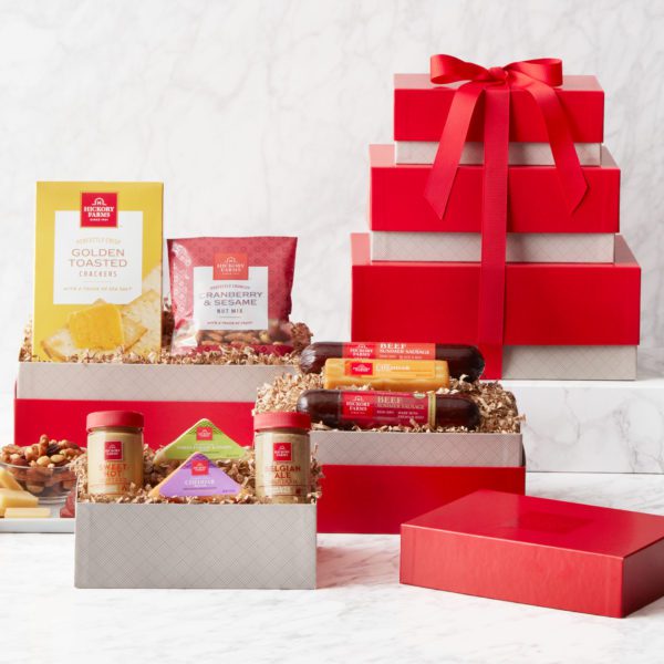 Classic Meat & Cheese Gift Tower | Hickory Farms