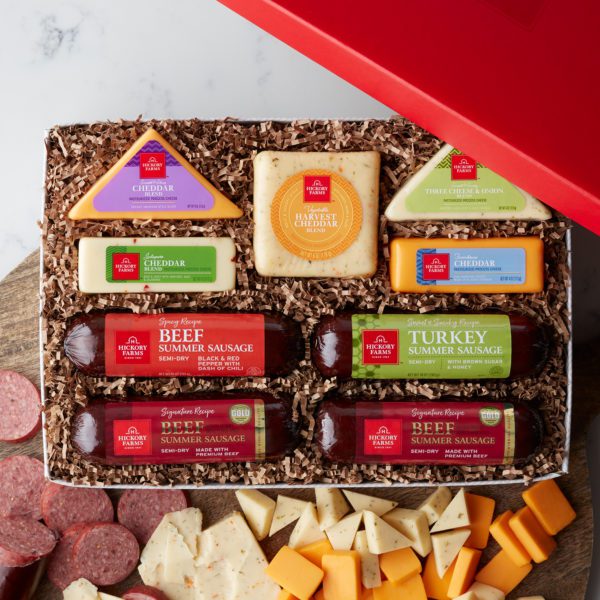 Gluten Free Gift Basket with Meat & Cheese | Gluten Free Gift Box with Sausage | Hickory Farms