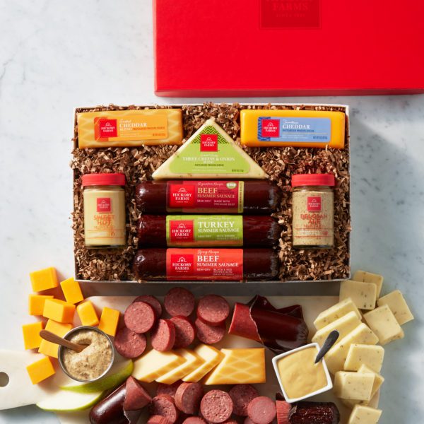 Meat & Cheese Hearty Bites Gift Box | Hickory Farms