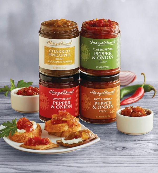 Pick Four Relishes, Pepper Relish Savory Spreads, Gifts by Harry & David