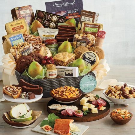 Sympathy Hearthside Gift Basket, Assorted Foods, Gifts by Harry & David