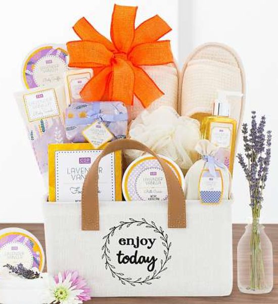 Amazing Lavender & Vanilla Lotion Enjoy Today Spa Gift Basket