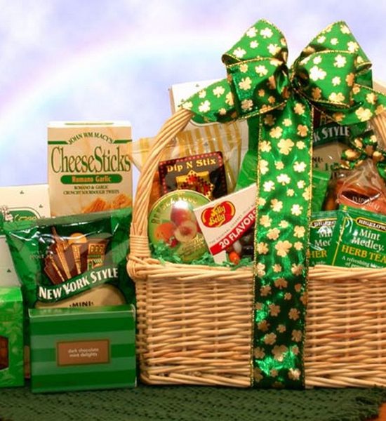 Feeling Very Lucky St. Patrick's Day Snacks Gift Basket