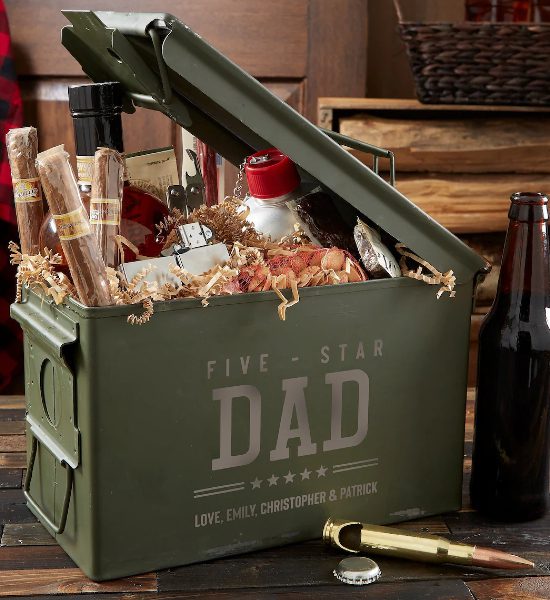 Five Star Dad Personalized Ammo Box Father's Day Gift Basket Giveaway