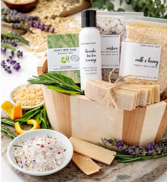 Refreshing and Skin-Soothing Home Spa Day Gift Basket