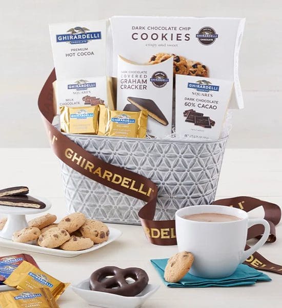 Ghirardelli Dark Chocolate Chip Cookies Gift Basket