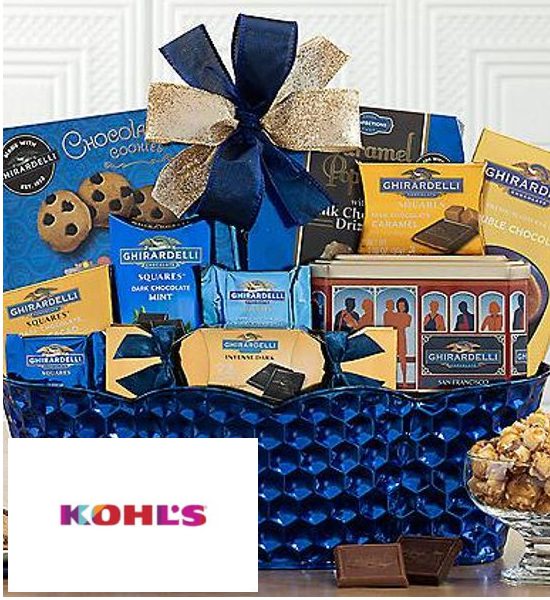 Ghirardelli Fantastic Squares Kohl's Collection Gift Basket
