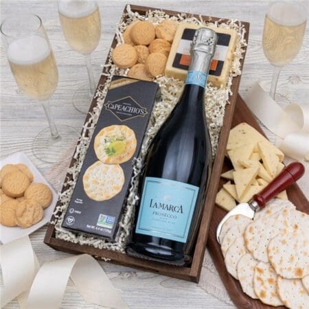 A Toast to Christmas Champagne Gift Basket