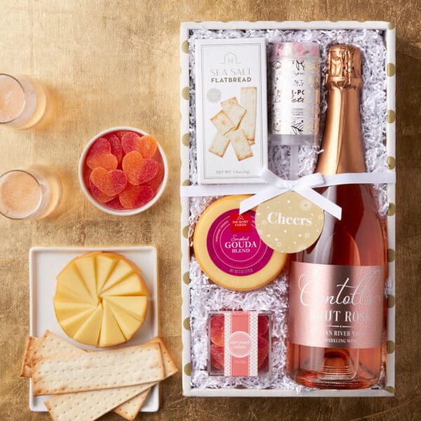 Celebration Sparkling Rosé & Snack Collection | Hickory Farms