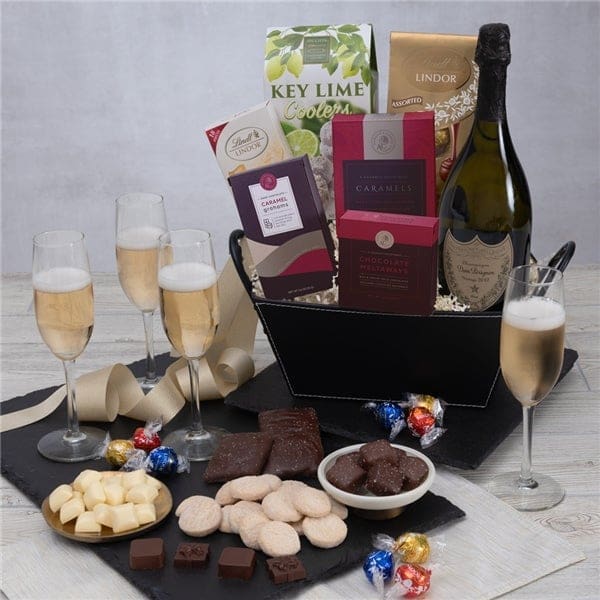 Champagne & Truffles Gift Basket - Dom Perignon