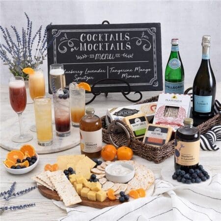 Champagne and Mimosa Gift Basket - La Marca