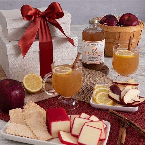 Comforting Hot Toddy Delightful Fruit and Cheese Gift Basket