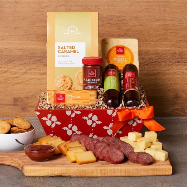 Fall Gift Basket with Meat & Cheese | Thanksgiving Gift Basket | Thanksgiving Gifts | Hickory Farms