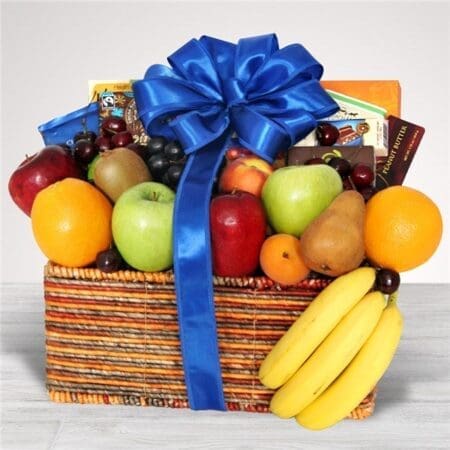 Fruit & Gourmet Snack Basket - Same Day Delivery - Classic