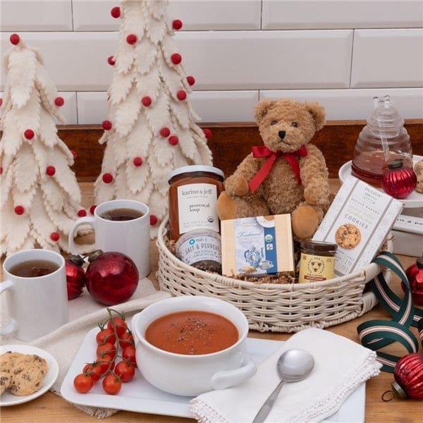 Get Well Soon Teddy Bear & Soup Gift
