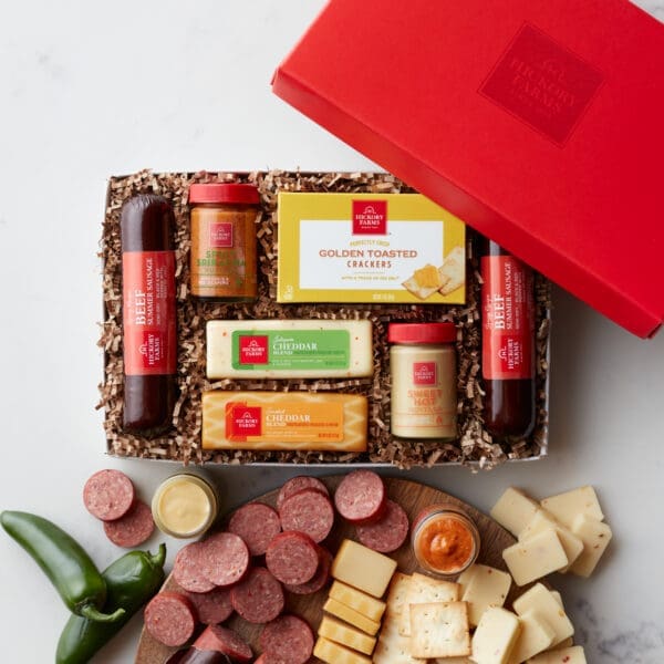 Hot & Spicy Meat & Cheese Gift Box | Meat & Cheese Gifts | Hickory Farms