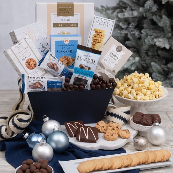 Mouthwatering Milk Chocolate Winter Wonderland Holiday Gift Basket