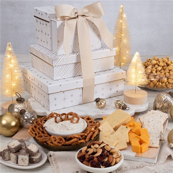 Premium Cheese and Cracker Gift Tower