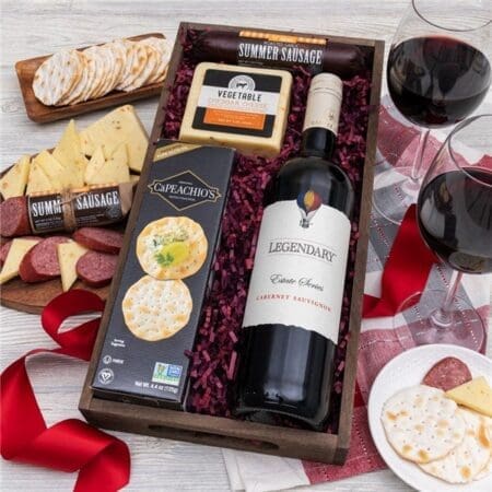 Red Wine Gift Crate for Boss's Day