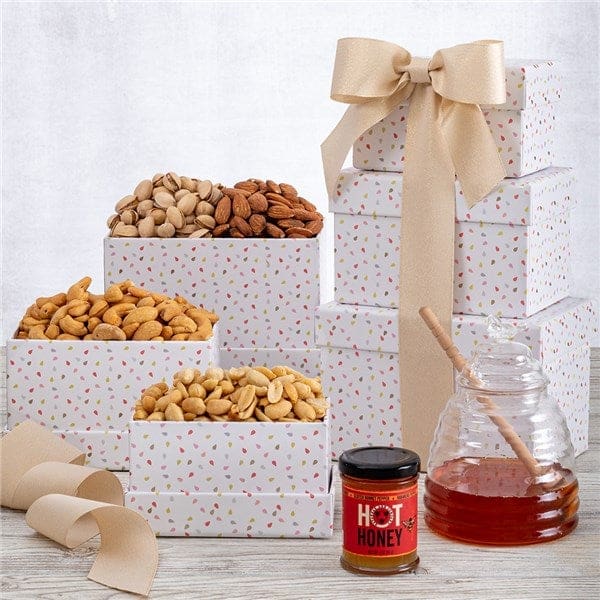 Spring Mixed Nuts Gift Tower