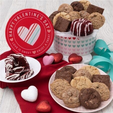 Valentine's Day Cookie and Brownie Gift Box