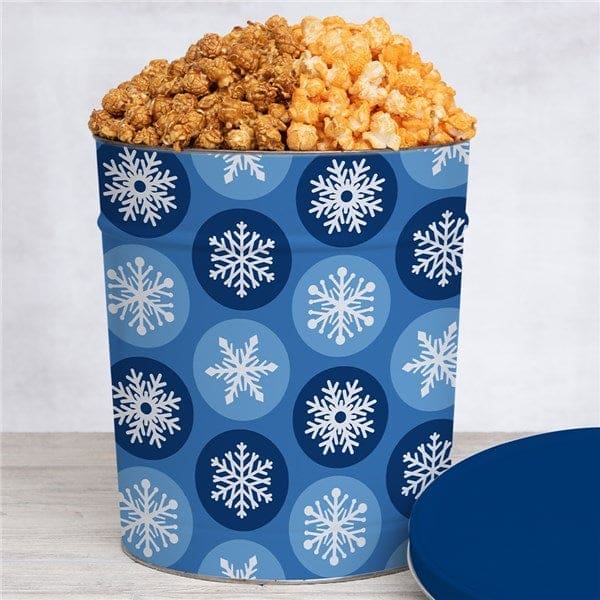 Winter Wishes Cheesy Cheddar and Caramel Popcorn Duo 3.5 Gallon Experience