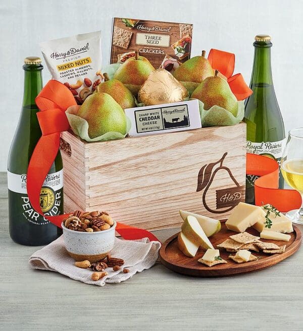 Classsic Harry & David® Gift Basket With Royal Riviera™ Pear Cider, Gifts