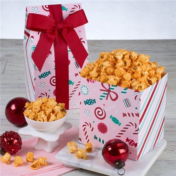 Happy Holidays Cheesy Cheddar Popcorn Gift