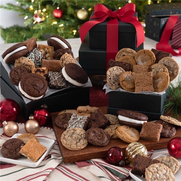 Irresistible Fudge Brownie Cookies 'Tis The Season' Gift Basket