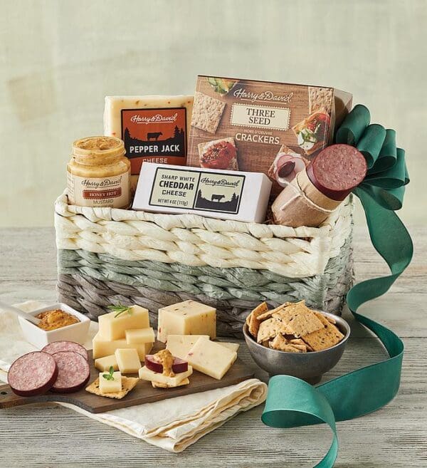 Meat And Cheese Gift Basket, Assorted Foods, Gifts by Harry & David