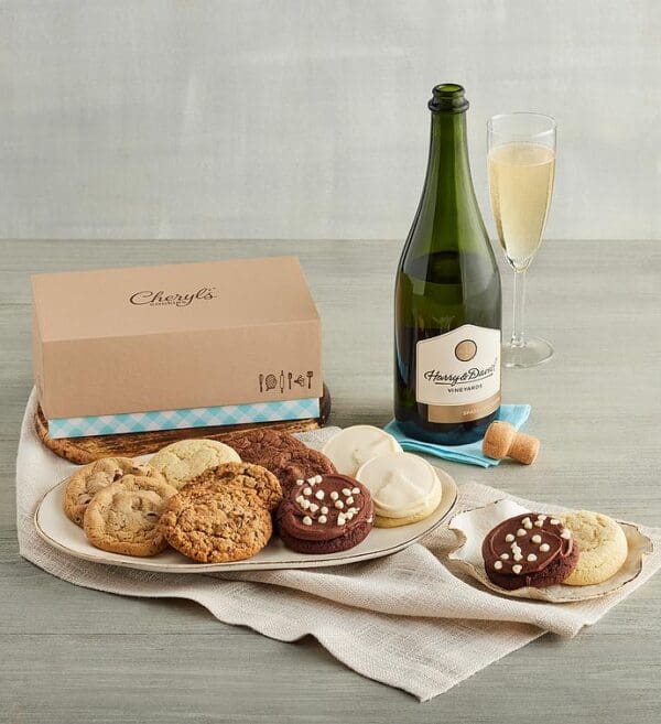 Sparkling White Wine And Cheryl's® Cookies, Gifts by Harry & David
