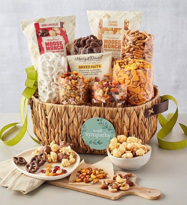 Sympathy Snacks Basket, Assorted Foods, Gifts by Harry & David
