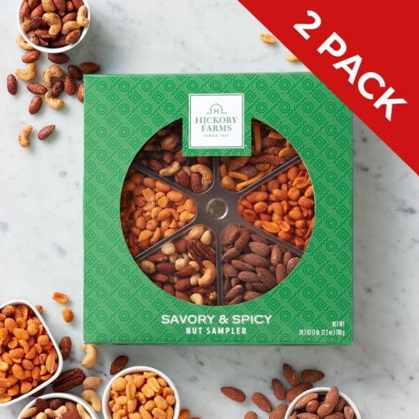 2 Pack: Savory & Spicy Nut Sampler | Hickory Farms
