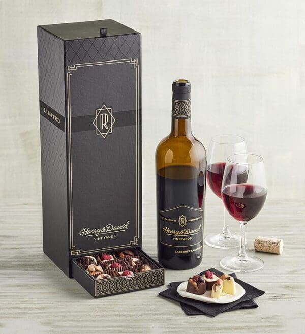 Artisanal Belgian Chocolate With Reserve Cabernet Sauvignon, Chocolates & Sweets by Harry & David