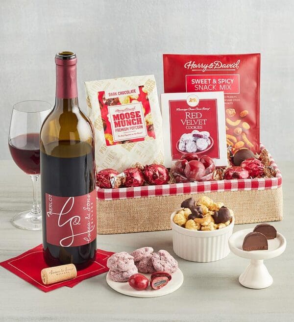 Be Mine Sweets With Lucca & Sons Cellars™ Wine, Gifts by Harry & David