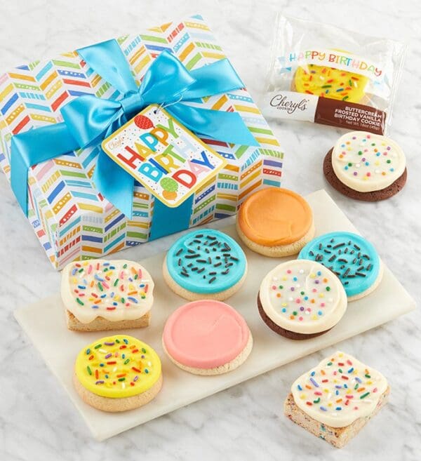 Birthday Cookies & Brownies by Cheryl's Cookies