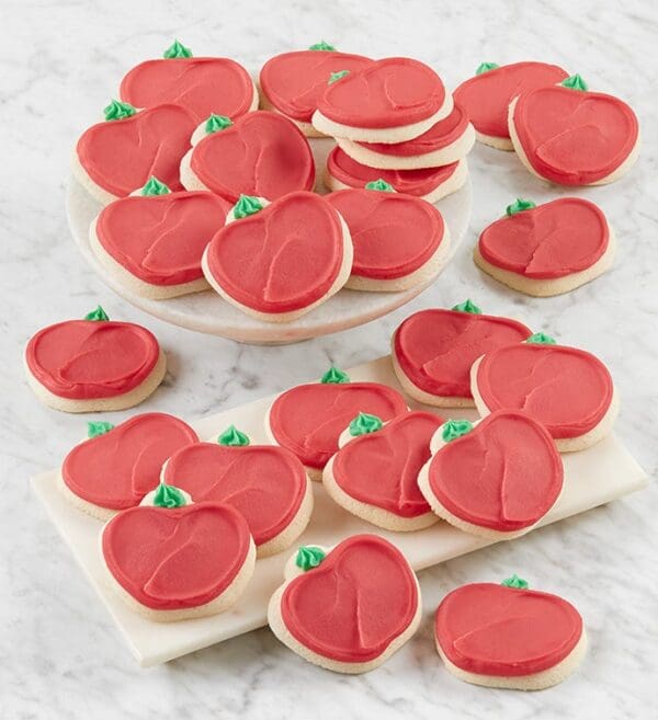 Buttercream Frosted Apple Cut-Out Cookies - 100 by Cheryl's Cookies