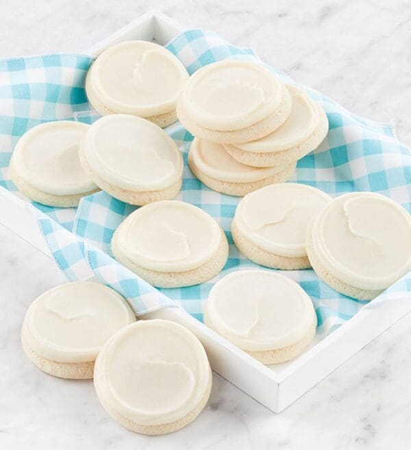 Buttercream Frosted Gluten Free Vanilla Cut-Out Flavor Box by Cheryl's Cookies