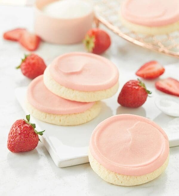 Buttercream Frosted Strawberry Sugar Sampler by Cheryl's Cookies