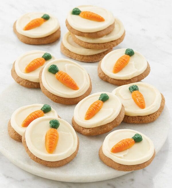 Buttercream-Frosted Walnut Carrot Cake Cookie Flavor Box by Cheryl's Cookies