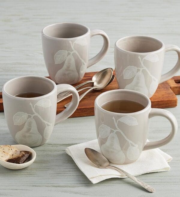 Ceramic Mugs - Set Of 4, Kitchen Serving Ware, Serveware by Harry & David