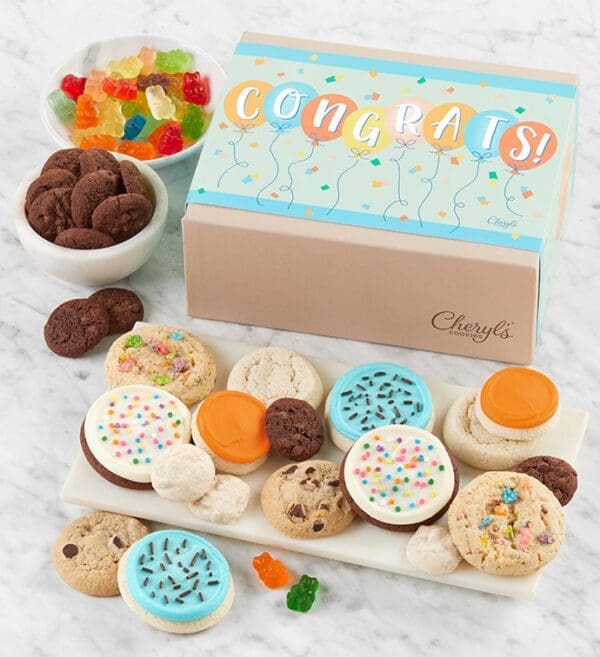 Congrats Party In A Box by Cheryl's Cookies